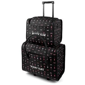 Makeup organizer rolling suitcase Travel Luggage Set Sale pink black